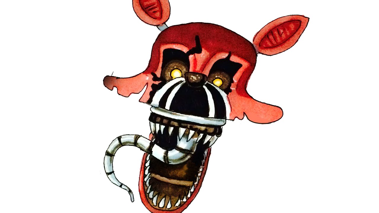 Drawing Nightmare Foxy’s Hook