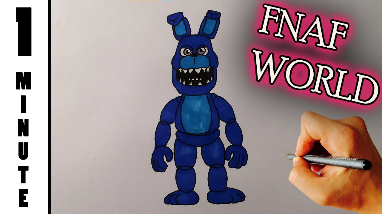 How To Draw Adventure Nightmare Bonnie From Fnaf World Facedrawer