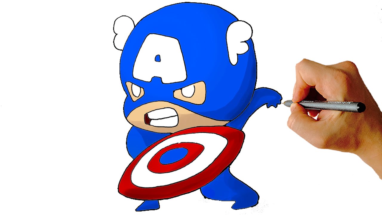 How to Draw Captain America Chibi from Marvel Civil War