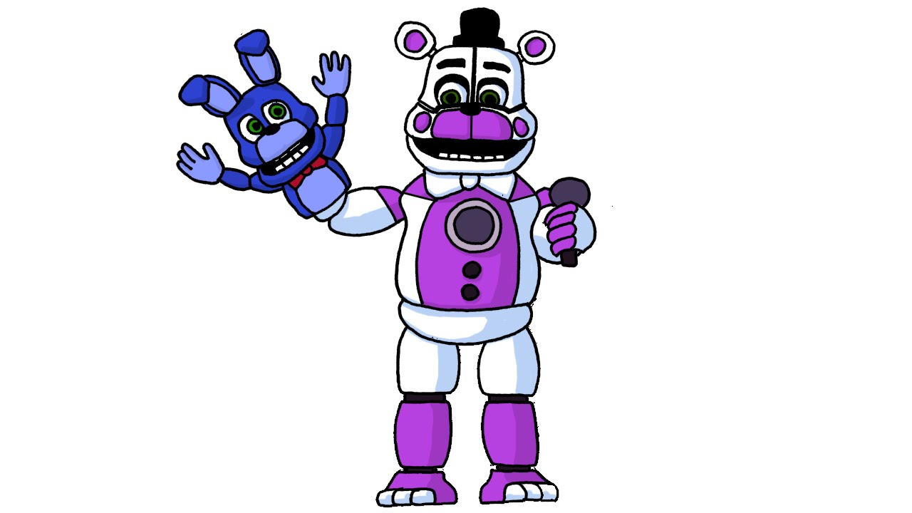How to Draw Funtime Freddy from FNaF Sister Location Step by Step