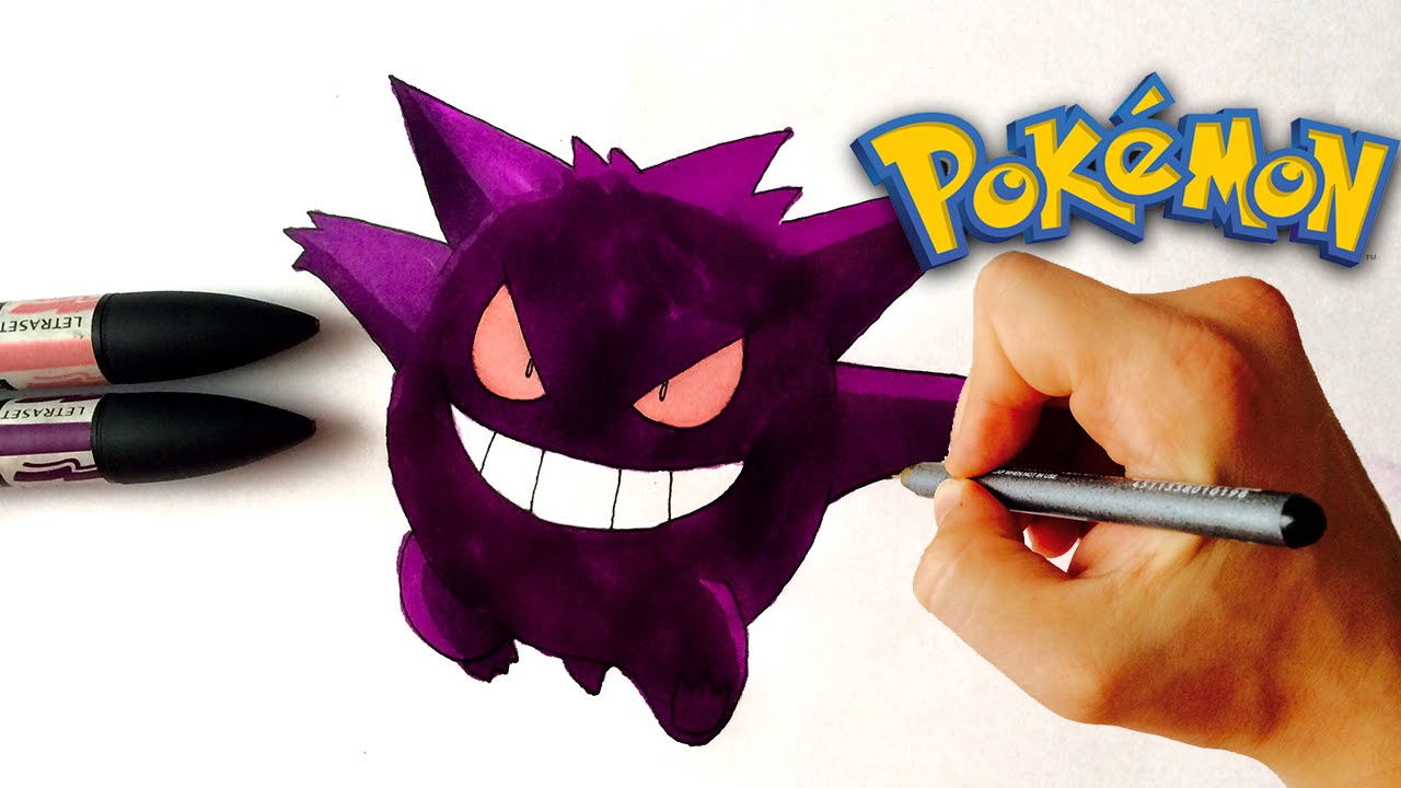 Digital Gengar drawing tutorial