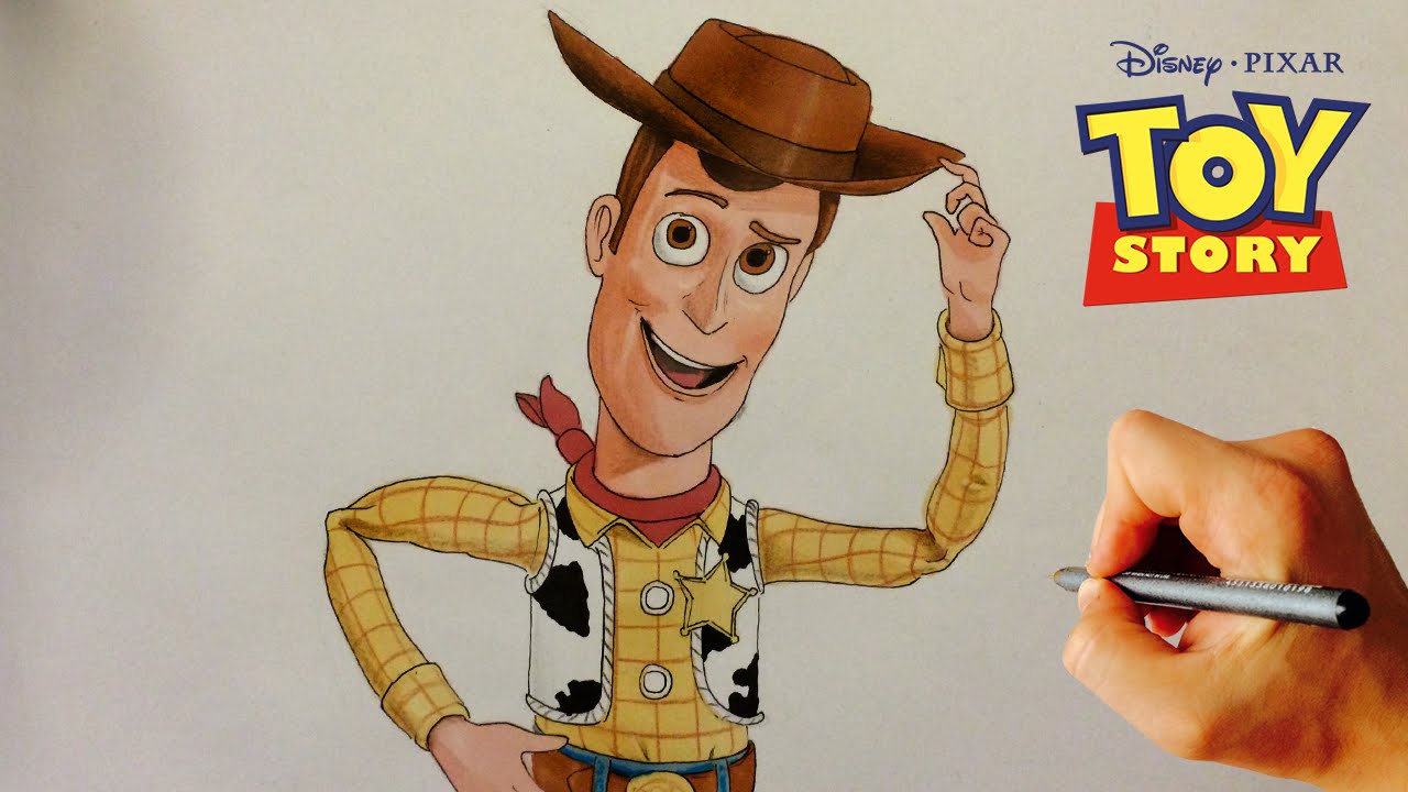 How to Draw Woody from Pixar's Toy Story - @facedrawer | Facedrawer