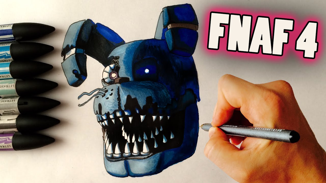 How to Draw Nightmare Bonnie from Five Nights at Freddy's (FNaF) Facedrawer