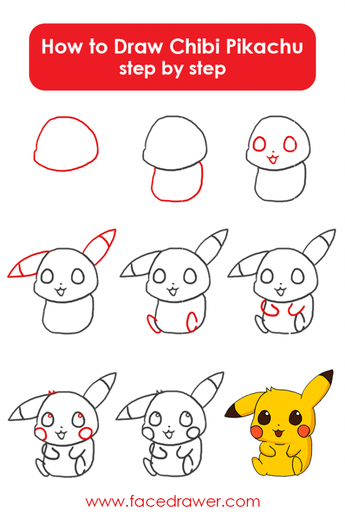 Learn How To Draw Chibi Pikachu Step By Step Drawing Tutorial