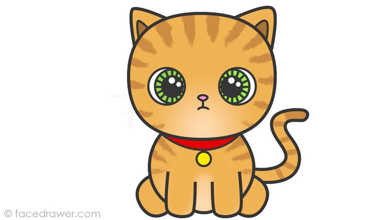 How to Draw Cat for Kids! Learn How to Draw Cute Cat Step ...