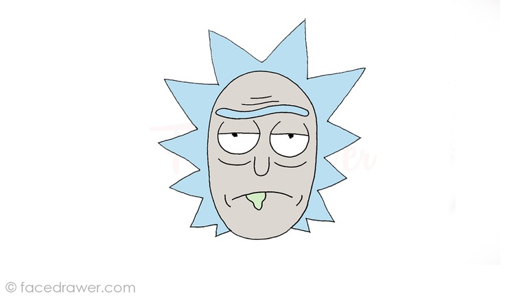 Rick from Rick and Morty Drawing Lesson. Learn How to Draw Easy Way.